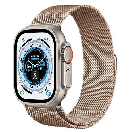 Apple Watch Ultra Milanese Strap Rose Gold