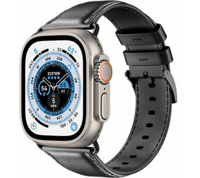 Strap-it Apple Watch Ultra Leather Strap (Black) Strap-it Apple Watch Ultra Leather Strap (Black)