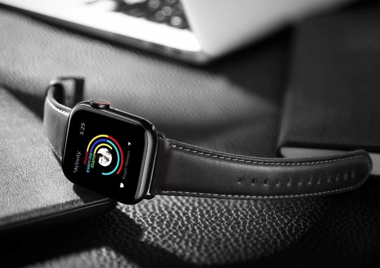 Strap-it Strap-it Apple Watch Ultra Leather Strap (Black) Strap-it Strap-it Apple Watch Ultra Leather Strap (Black)