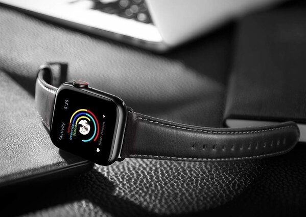 Strap-it Strap-it Apple Watch Ultra Leather Strap (Black) Strap-it Strap-it Apple Watch Ultra Leather Strap (Black)