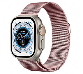 Strap-it Apple Watch Ultra Milanese Strap (Pink) Strap-it Apple Watch Ultra Milanese Strap (Pink)