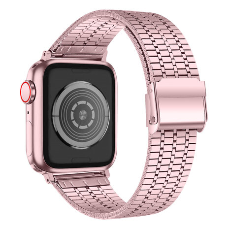 Strap-it Strap-it Apple Watch Ultra Stainless Steel Strap (Rose Pink) Strap-it Strap-it Apple Watch Ultra Stainless Steel Strap (Rose Pink)