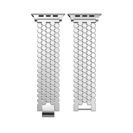 Strap-it Strap-it Apple Watch Ultra Steel Strap Hexagon (Silver) Strap-it Strap-it Apple Watch Ultra Steel Strap Hexagon (Silver)