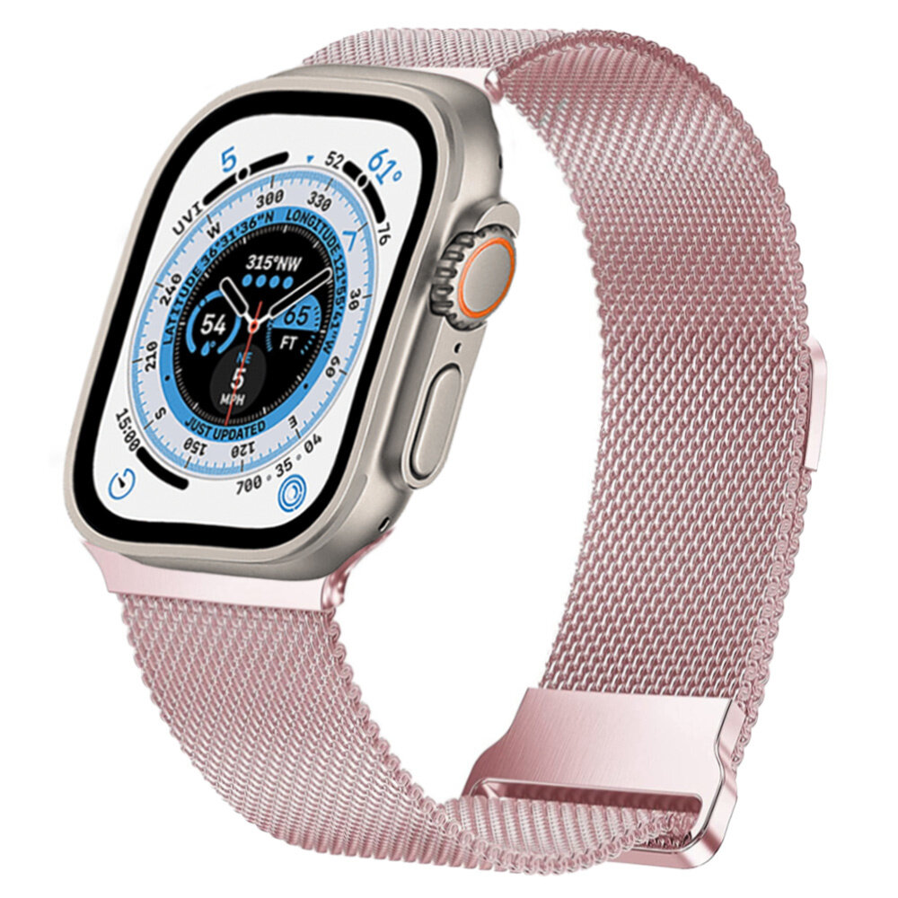 Strap-it Strap-it Apple Watch Ultra Milanees Strap (Rose Pink) Strap-it Strap-it Apple Watch Ultra Milanees Strap (Rose Pink)