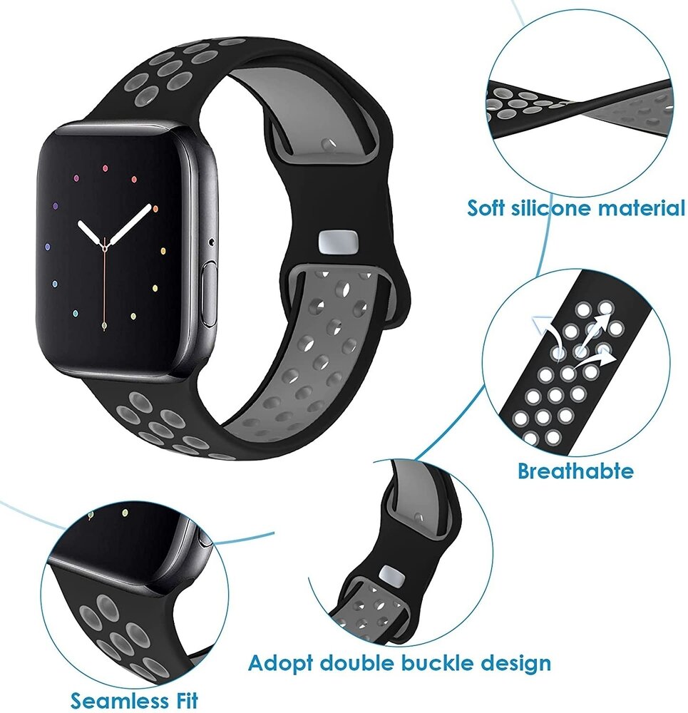 Strap-it Strap-it Apple Watch Ultra Sport Strap (Black/Grey) Strap-it Strap-it Apple Watch Ultra Sport Strap (Black/Grey)