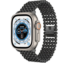 Strap-it Apple Watch Ultra Beaded Steel Strap (Black) Strap-it Apple Watch Ultra Beaded Steel Strap (Black)