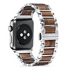 Strap-it Strap-it Apple Watch Ultra Steel/Wood Strap (Silver/Brown) Strap-it Strap-it Apple Watch Ultra Steel/Wood Strap (Silver/Brown)