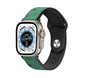 Strap-it Apple Watch Ultra Hybrid Leather Strap (Green) Strap-it Apple Watch Ultra Hybrid Leather Strap (Green)