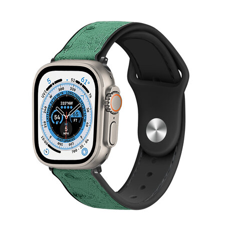 Strap-it Strap-it Apple Watch Ultra Hybrid Leather Strap (Green) Strap-it Strap-it Apple Watch Ultra Hybrid Leather Strap (Green)