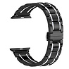 Strap-it Strap-it Apple Watch Ultra Ceramic Steel Strap (Black/Silver) Strap-it Strap-it Apple Watch Ultra Ceramic Steel Strap (Black/Silver)