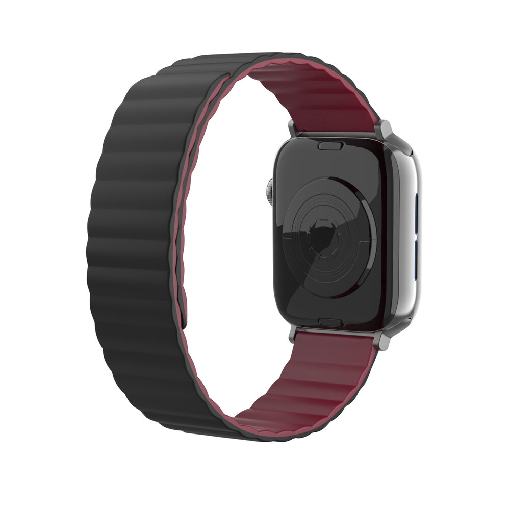 Strap-it Strap-it Apple Watch Ultra Magnetic Silicone Strap (Black/Red) Strap-it Strap-it Apple Watch Ultra Magnetic Silicone Strap (Black/Red)