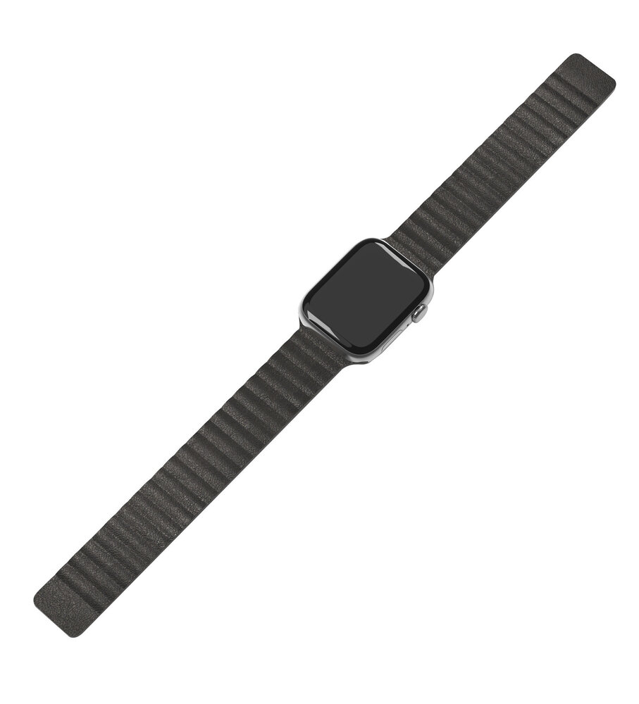 Strap-it Strap-it Apple Watch Ultra Leather loop Strap (Black) Strap-it Strap-it Apple Watch Ultra Leather loop Strap (Black)
