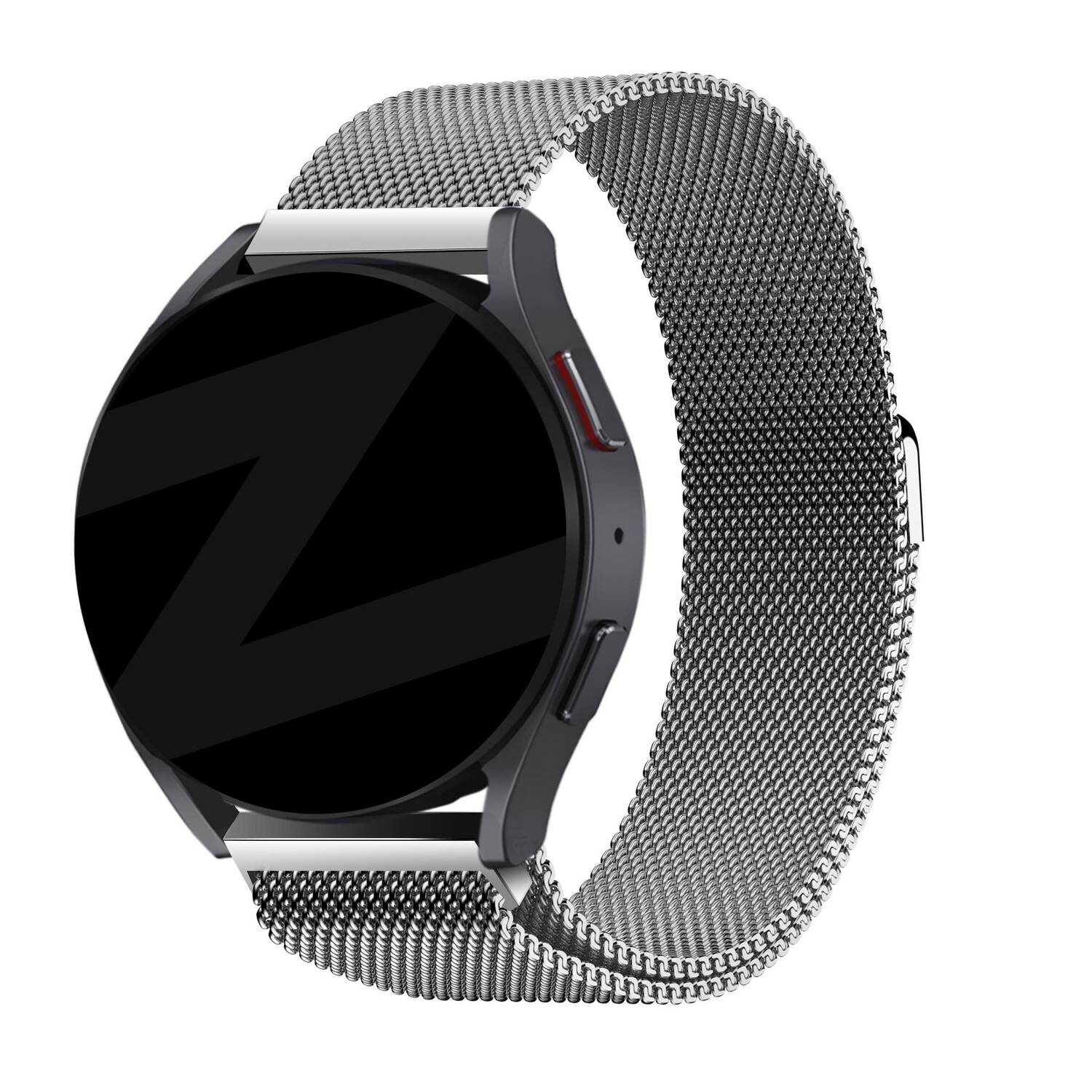 Bandz Bandz Amazfit Bip U Pro Milanese Loop Strap Silver