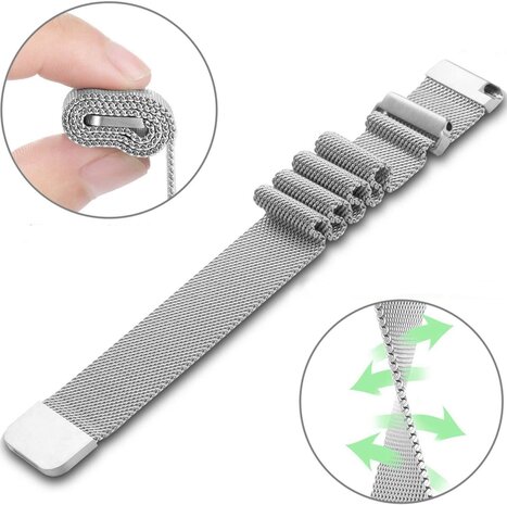 Strap-it Strap-it Huawei Watch GT 4 - 41mm Milanese Strap (Silver) Strap-it Strap-it Huawei Watch GT 4 - 41mm Milanese Strap (Silver)