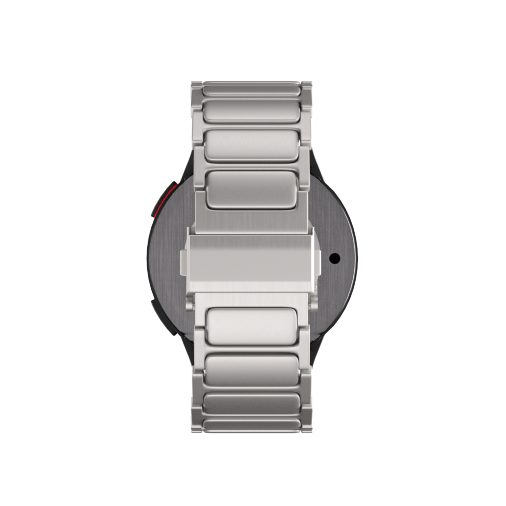 Strap-it Strap-it Samsung Galaxy Watch 6 44mm 'One Push' Luxury Titanium Strap (Titanium) Strap-it Strap-it Samsung Galaxy Watch 6 44mm 'One Push' Luxury Titanium Strap (Titanium)