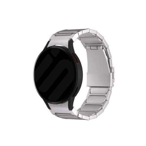 Samsung Galaxy Watch 4 40mm One Push Luxury Titanium Strap Silver