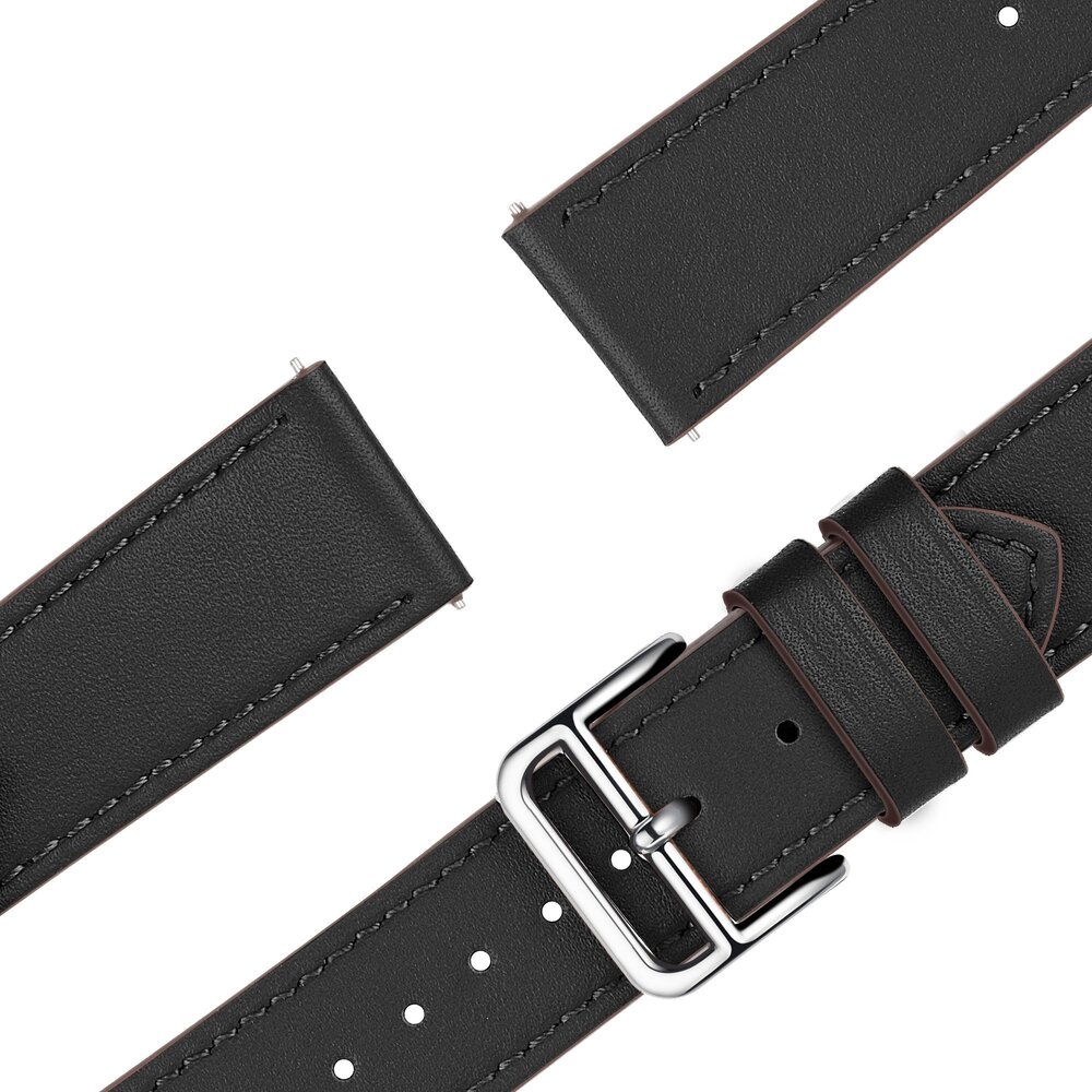 Bandz Bandz Xiaomi Watch 2 Pro Leather Strap 'Deluxe' (Black) Bandz Bandz Xiaomi Watch 2 Pro Leather Strap 'Deluxe' (Black)