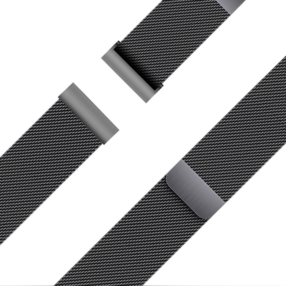 Bandz Bandz Amazfit Active Milanese Loop Strap (Black) Bandz Bandz Amazfit Active Milanese Loop Strap (Black)