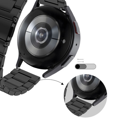 Bandz Bandz Amazfit Active Steel Strap 'Classic' (Black) Bandz Bandz Amazfit Active Steel Strap 'Classic' (Black)