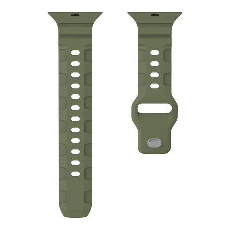 Strap-it Strap-it Apple Watch Silicone Armour Strap (Olive Green)