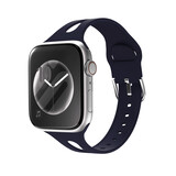 Strap-it Apple Watch Slim Silicone Strap (Dark Blue)