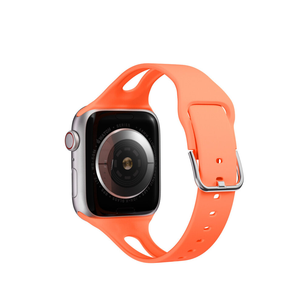 Strap-it Strap-it Apple Watch Slim Silicone Strap (Coral)