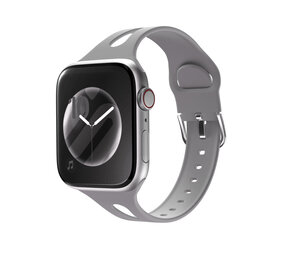 Strap-it Apple Watch Slim Silicone Strap (Gray)