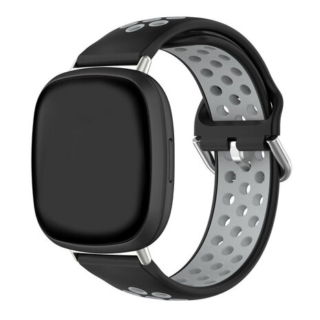 Fitbit Versa 4 Sport Strap Black Gray