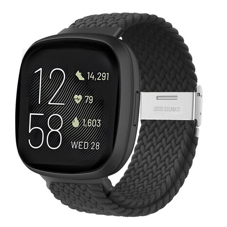 Strap-it Strap-it Fitbit Versa 3 Adjustable Braided Strap (Black) Strap-it Strap-it Fitbit Versa 3 Adjustable Braided Strap (Black)