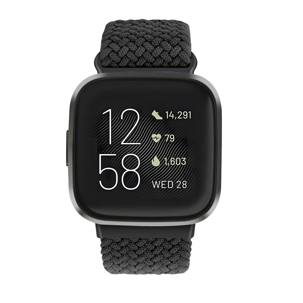 Strap-it Strap-it Fitbit Versa 3 Adjustable Braided Strap (Black) Strap-it Strap-it Fitbit Versa 3 Adjustable Braided Strap (Black)