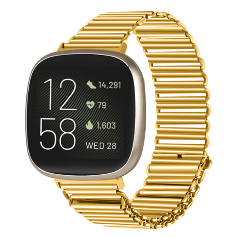 Strap-it Strap-it Fitbit Versa 3 Steel Loop Strap (Gold) Strap-it Strap-it Fitbit Versa 3 Steel Loop Strap (Gold)