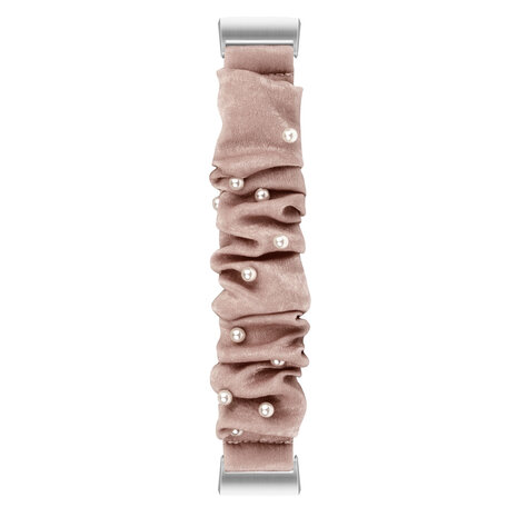 Strap-it Strap-it Fitbit Charge 4 Scrunchie Strap (Dark Beige with Pearls) Strap-it Strap-it Fitbit Charge 4 Scrunchie Strap (Dark Beige with Pearls)