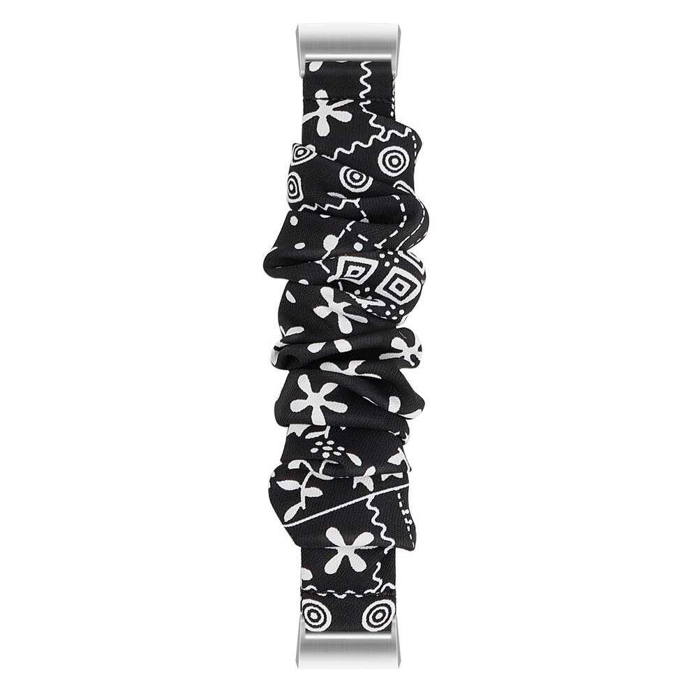 Strap-it Strap-it Fitbit Charge 4 Scrunchie Strap (Black Mix) Strap-it Strap-it Fitbit Charge 4 Scrunchie Strap (Black Mix)