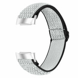 Strap-it Fitbit Charge 4 Elastic Strap (Black/White) Strap-it Fitbit Charge 4 Elastic Strap (Black/White)