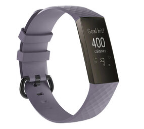 Strap-it Fitbit Charge 3 Silicone Strap (Bluegray)