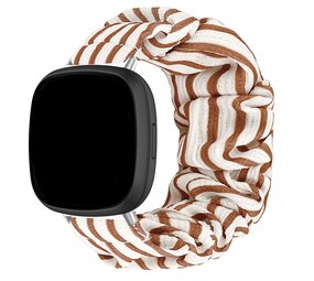 Strap-it Fitbit Sense Scrunchie Strap (Vintage) Strap-it Fitbit Sense Scrunchie Strap (Vintage)