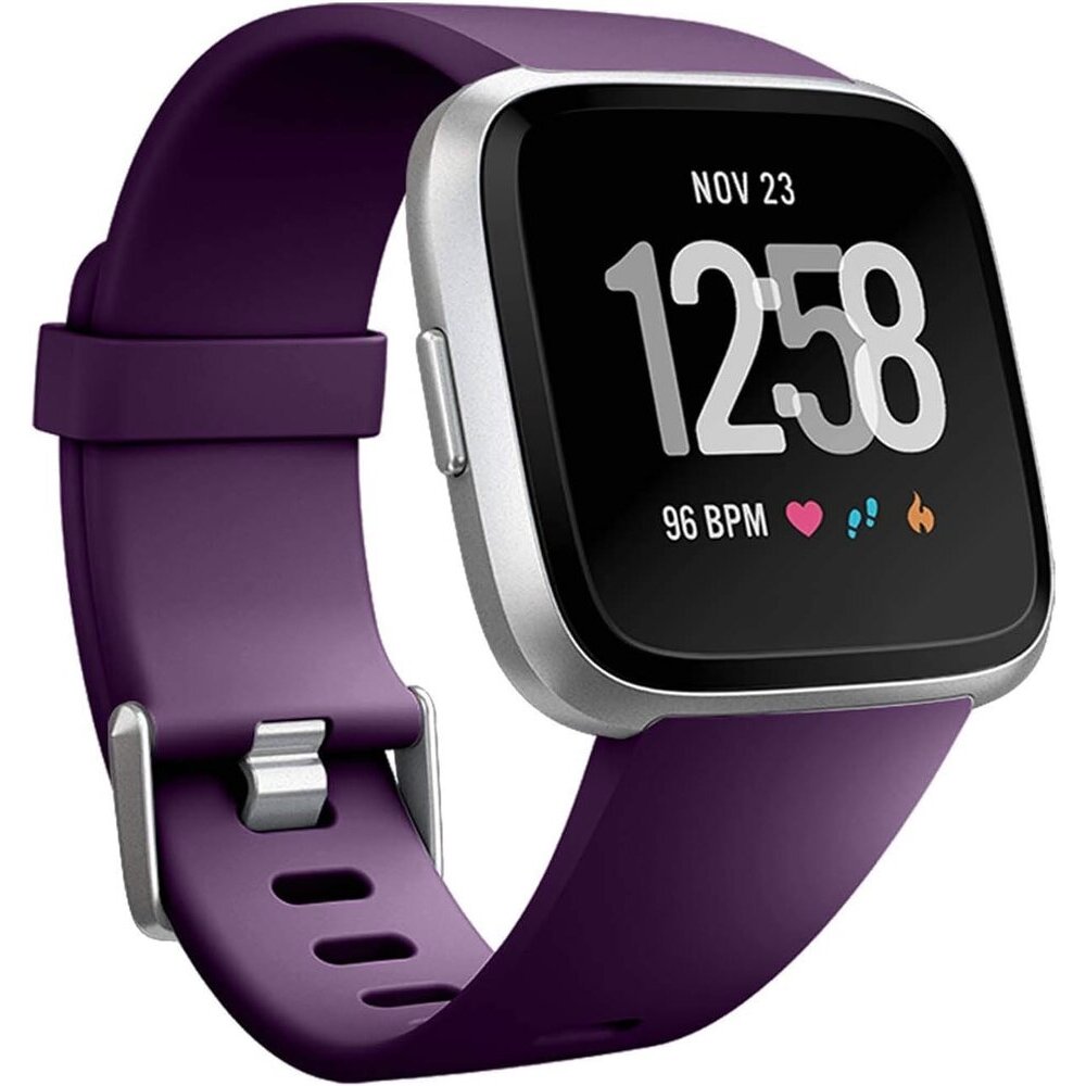 Fitbit Versa Versa 2 Silicone Strap with Buckle Dark Purple