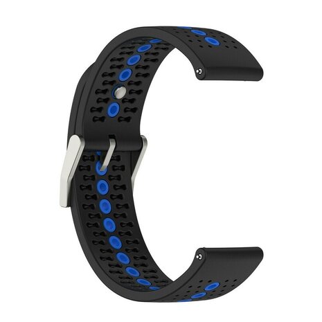 Strap-it Strap-it Suunto Vertical Silicone Strap (Black/Blue)