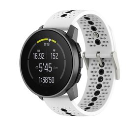 Strap-it Suunto Vertical Silicone Strap (White/Black)