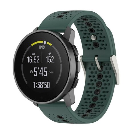 Strap-it Strap-it Suunto Vertical Silicone Strap (Green/Black)