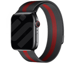 Strap-it Apple Watch Milanese Strap (Black/Red) Strap-it Apple Watch Milanese Strap (Black/Red)