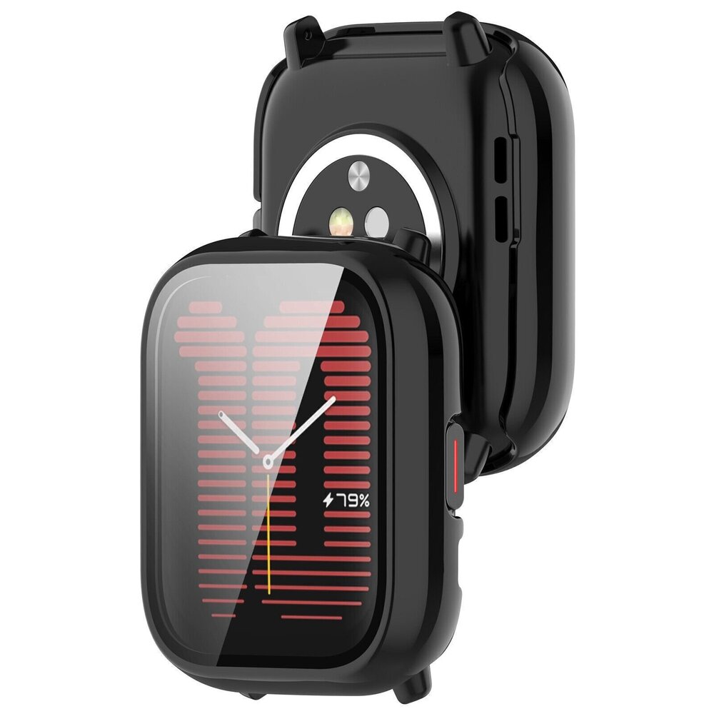 Strap-it Strap-it Amazfit Active Hard Case With Glass (Black) Strap-it Strap-it Amazfit Active Hard Case With Glass (Black)