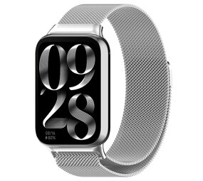 Strap-it Xiaomi Smart Band 8 Pro Milanese Strap (Silver) Strap-it Xiaomi Smart Band 8 Pro Milanese Strap (Silver)