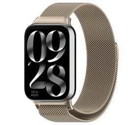 Strap-it Xiaomi Smart Band 8 Pro Milanese Strap (champagne) Strap-it Xiaomi Smart Band 8 Pro Milanese Strap (champagne)