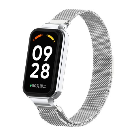 Strap-it Strap-it Xiaomi Smart Band 8 Active Milanese Strap (Silver) Strap-it Strap-it Xiaomi Smart Band 8 Active Milanese Strap (Silver)