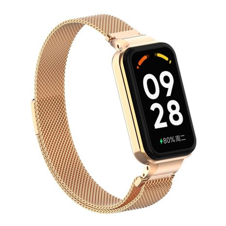 Strap-it Strap-it Xiaomi Smart Band 8 Active Milanese Strap (Rose Gold) Strap-it Strap-it Xiaomi Smart Band 8 Active Milanese Strap (Rose Gold)