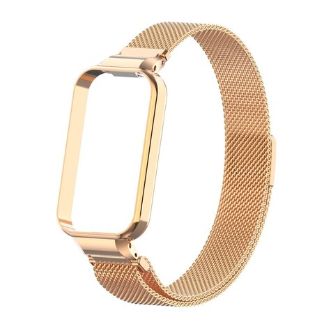 Strap-it Strap-it Xiaomi Smart Band 8 Active Milanese Strap (Rose Gold) Strap-it Strap-it Xiaomi Smart Band 8 Active Milanese Strap (Rose Gold)