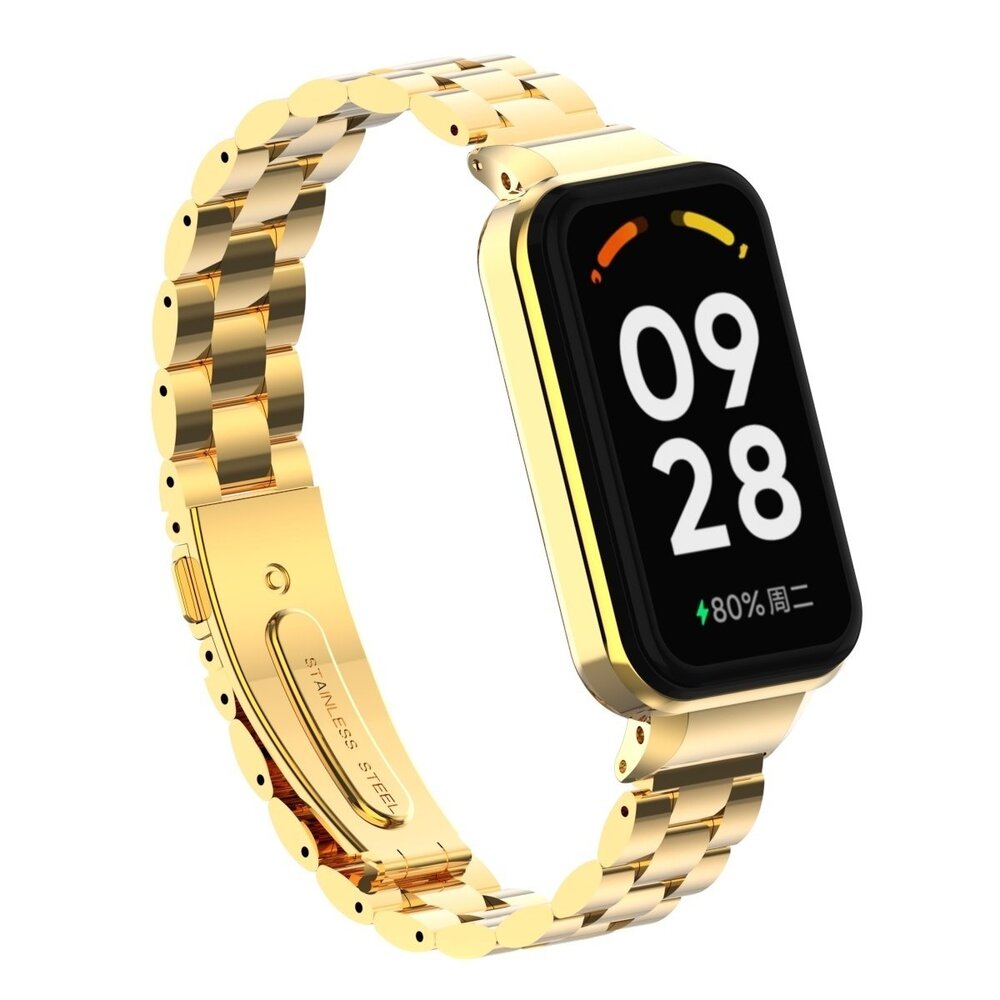 Strap-it Strap-it Xiaomi Smart Band 8 Active Steel Strap (Gold) Strap-it Strap-it Xiaomi Smart Band 8 Active Steel Strap (Gold)