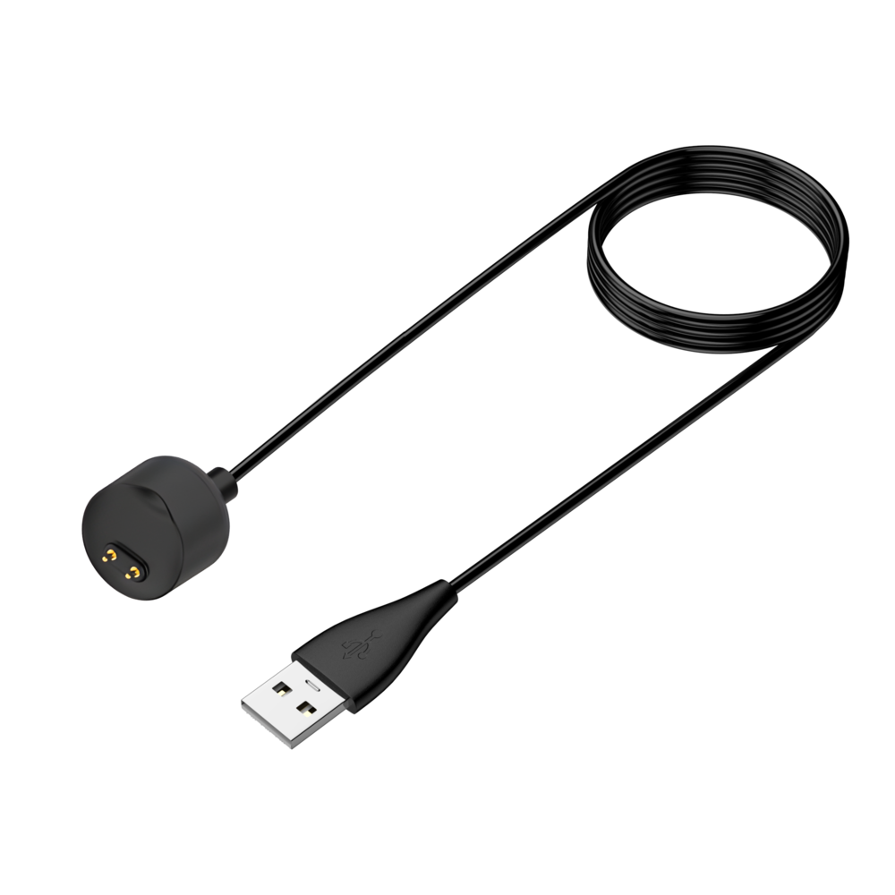 Bandz Bandz Xiaomi Mi Band 5 / 6 / 7 Magnetic USB-A Charger (Black) - 100cm Bandz Bandz Xiaomi Mi Band 5 / 6 / 7 Magnetic USB-A Charger (Black) - 100cm