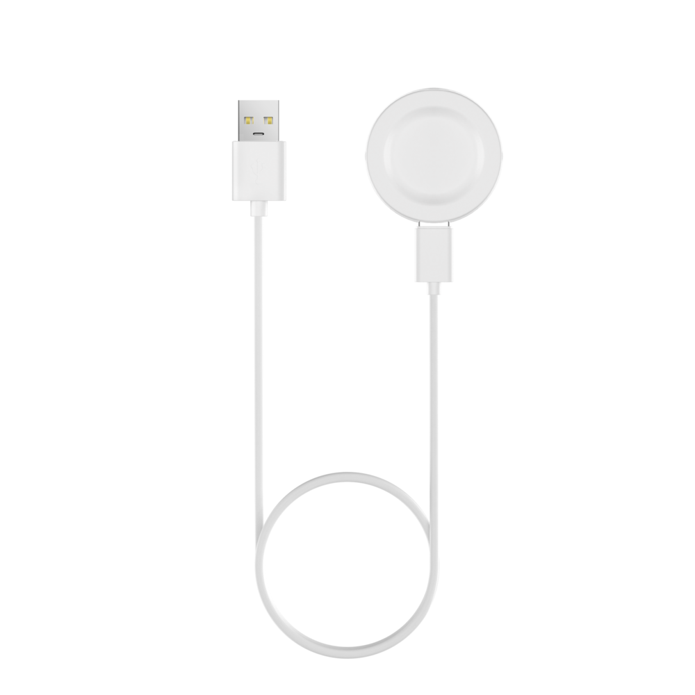 Bandz Bandz Huawei Watch GT 2 Pro / GT 3 / GT 4 / Watch 3 (Pro) USB-A Charger (White) - 100cm Bandz Bandz Huawei Watch GT 2 Pro / GT 3 / GT 4 / Watch 3 (Pro) USB-A Charger (White) - 100cm